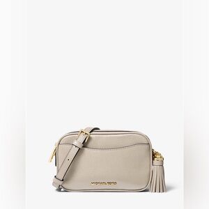 Michael Kors Taupe Crossbody Bag with Gold Accents